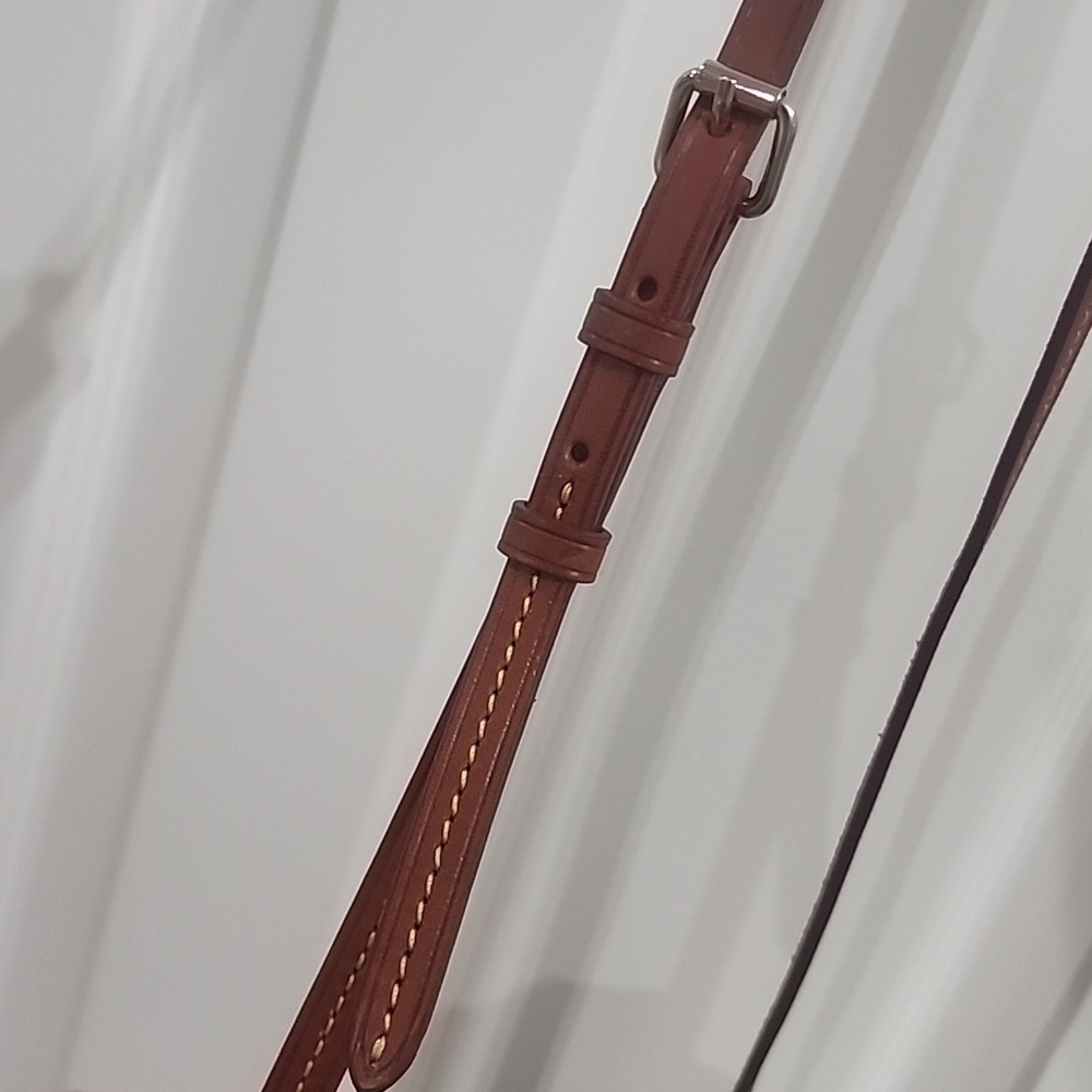 NWOT Houston Texans Dooney & Bourke Three Pocket Braided Leather Pull Crossbody - Picture 6 of 8